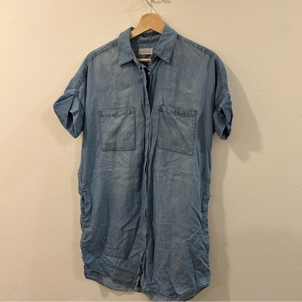 Thread & Supply Denim Shirt Dress - Picture 1 of 3